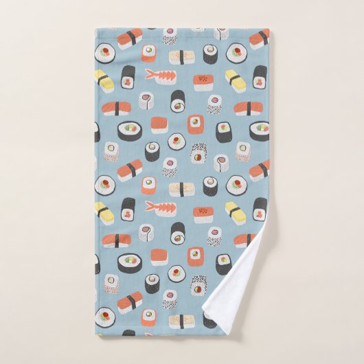 Sushi Nigiri Maki Roll Pattern Bad Handdoek (Handdoek)