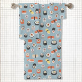 Sushi Nigiri Maki Roll Pattern Bad Handdoek