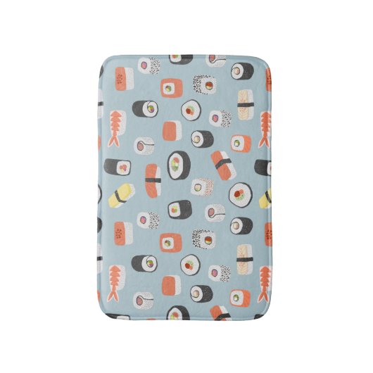 Sushi Nigiri Maki Roll Pattern Badmat (Voorkant Verticaal)