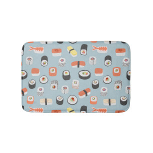 Sushi Nigiri Maki Roll Pattern Badmat