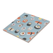Sushi Nigiri Maki Roll Pattern Ceramic Tile Tegeltje (Zijkant)