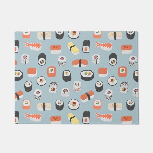 Sushi Nigiri Maki Roll Pattern Deurmat (Voorkant)