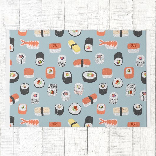 Sushi Nigiri Maki Roll Pattern Deurmat