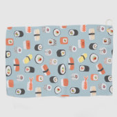 Sushi Nigiri Maki Roll Pattern Golfhanddoek (Horizontaal)