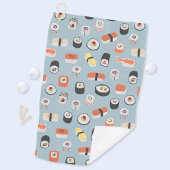 Sushi Nigiri Maki Roll Pattern Golfhanddoek