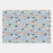 Sushi Nigiri Maki Roll Pattern Inpakpapier Vel (Voorkant 2)