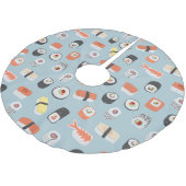 Sushi Nigiri Maki Roll Pattern Kerstboom Rok (Gekanteld)
