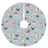 Sushi Nigiri Maki Roll Pattern Kerstboom Rok (Voorkant)