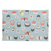 Sushi Nigiri Maki Roll Pattern Kussensloop (Achterkant-Links)