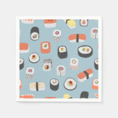 Sushi Nigiri Maki Roll Pattern Servet (Voorkant)