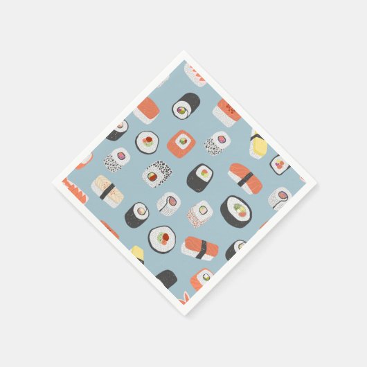 Sushi Nigiri Maki Roll Pattern Servet (Hoek)