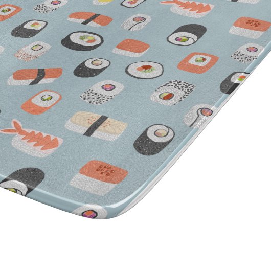 Sushi Nigiri Maki Roll Pattern Snijplank (Hoek)