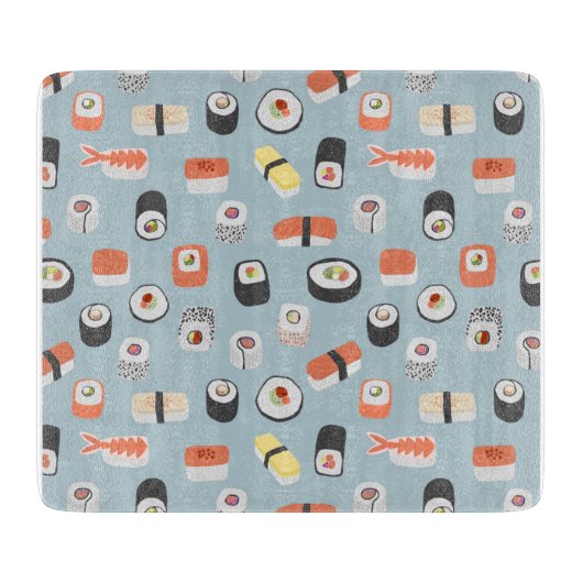 Sushi Nigiri Maki Roll Pattern Snijplank (Voorkant)