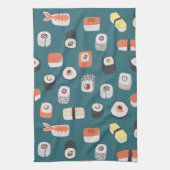 Sushi Nigiri Maki Roll Pattern Theedoek (Verticaal)