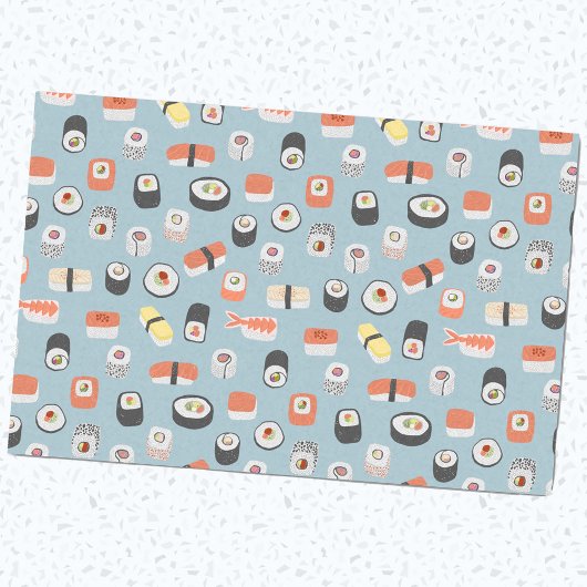 Sushi Nigiri Maki Roll Pattern Tissuepapier