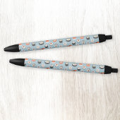 Sushi Nigiri Maki Roll Pattern Zwarte Inkt Pen