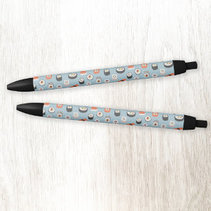 Sushi Nigiri Maki Roll Pattern Zwarte Inkt Pen
