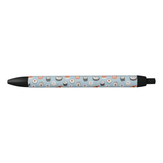 Sushi Nigiri Maki Roll Pattern Zwarte Inkt Pen (Voorkant)