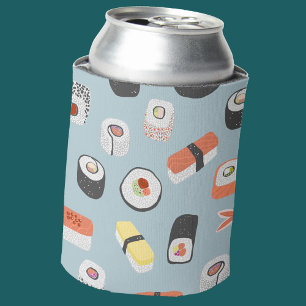 Sushi Nigiri Maki Roll Patterned Blikjeskoeler