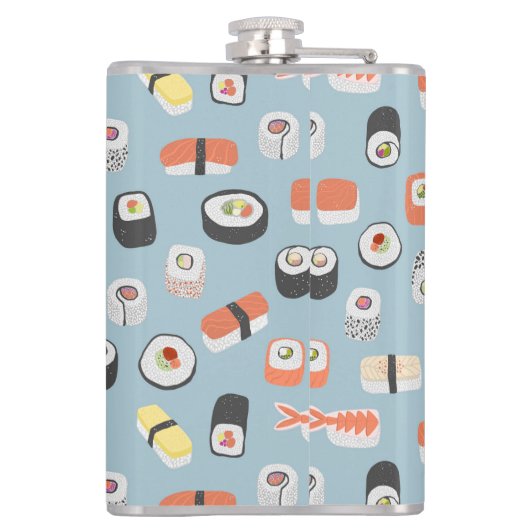 Sushi Nigiri Maki Roll Patterned Heupfles (Achterkant)