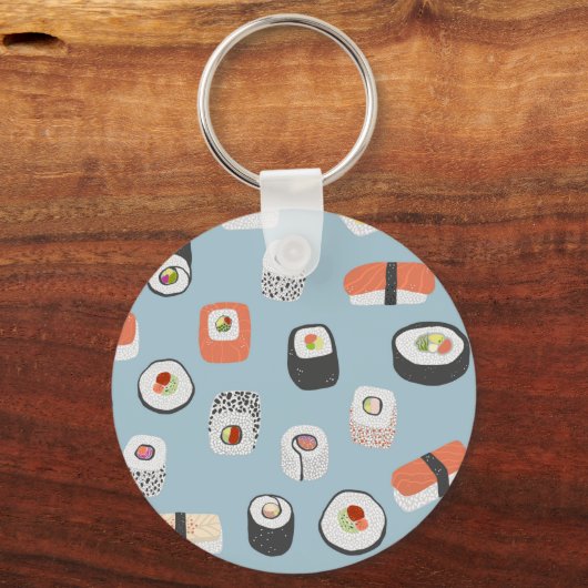 Sushi Nigiri Maki Roll Sleutelhanger (Voorkant)