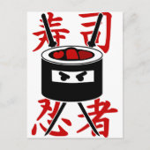 Sushi Ninja Briefkaart (Voorkant)