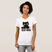 SUSHI NINJA CAT grappige T-shirts (Voorkant volledig)