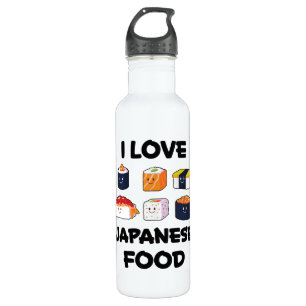 Sushi Noodles Anime Manga Funny Japan Otaku Outfit Waterfles