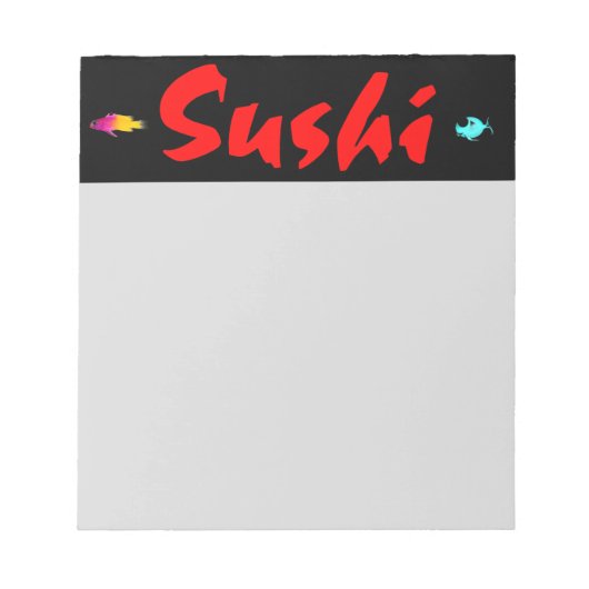 Sushi Notitieblok (Voorkant)