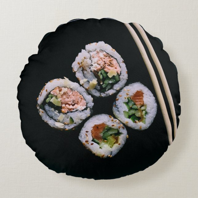 Sushi omkeerbare werpkussen rond kussen (Voorkant)