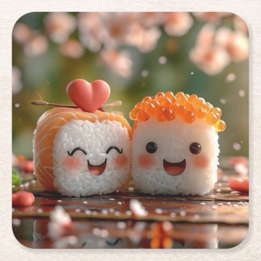 sushi-onderzetters kartonnen onderzetters (Voorkant)