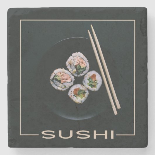 Sushi-onderzetters Stenen Onderzetter (Voorkant)