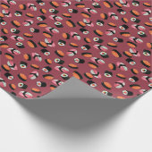 Sushi Onigiri Rolls: Naadloze illustratie Cadeaupapier (Hoek)