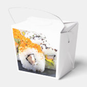 Sushi op een bord bedankdoosjes (Achterkant)