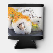 Sushi op een bord blikjeskoeler (Voorkant)