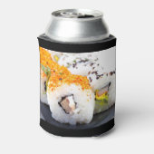 Sushi op een bord blikjeskoeler (Blikje Achterkant)