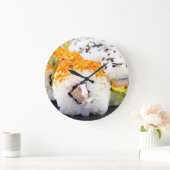 Sushi op een bord grote klok (Huis)