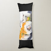 Sushi op een bord lichaamskussen (Achterkant (Verticaal))
