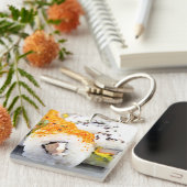 Sushi op een bord sleutelhanger (Voorkant Rechts)