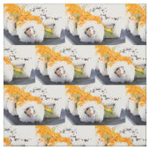 Sushi op een bord stof (Swatch)