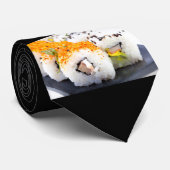 Sushi op een bord stropdas (Opgerold)