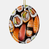 Sushi Ornament met bericht en datum op de rug (Rechts)