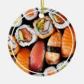 Sushi Ornament met bericht en datum op de rug (Voorkant)