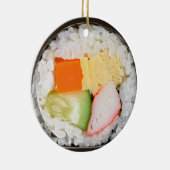 Sushi Ornament met bericht en datum op de rug (Rechts)