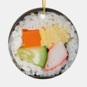 Sushi Ornament met bericht en datum op de rug (Voorkant)
