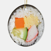 Sushi Ornament met bericht en datum op de rug (Links)