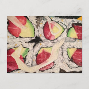 Sushi Painting-Briefkaart Briefkaart