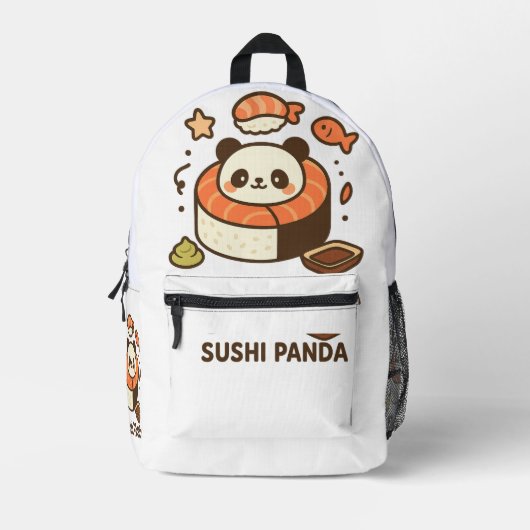 Sushi Panda Bedrukte Rugzak (Voorkant)