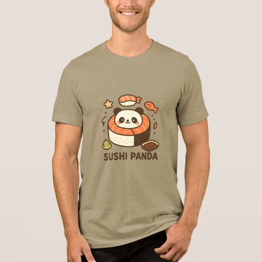 Sushi Panda T-shirt (Voorkant)