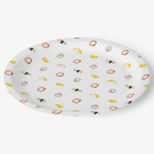 Sushi Paper-Bord Papieren Bordje (Gekanteld)